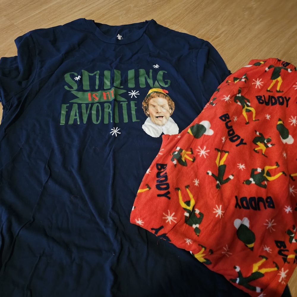 Buddy the Elf Pajama Set - Red and Blue